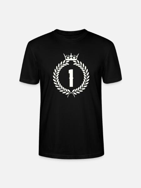 1_kranz - Stanley/Stella Unisex Bio-T-Shirt CRAFTER - Schwarz