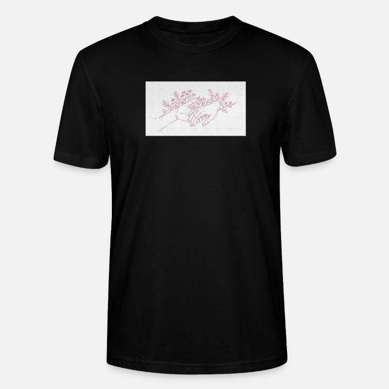 Hand der Beschützerin - Stanley/Stella Unisex Bio-T-Shirt CRAFTER - Schwarz