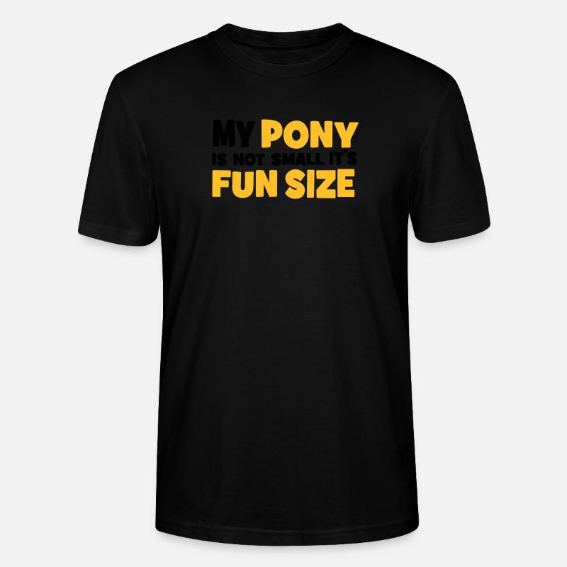 Pony - Stanley/Stella Unisex Bio-T-Shirt CRAFTER - Schwarz