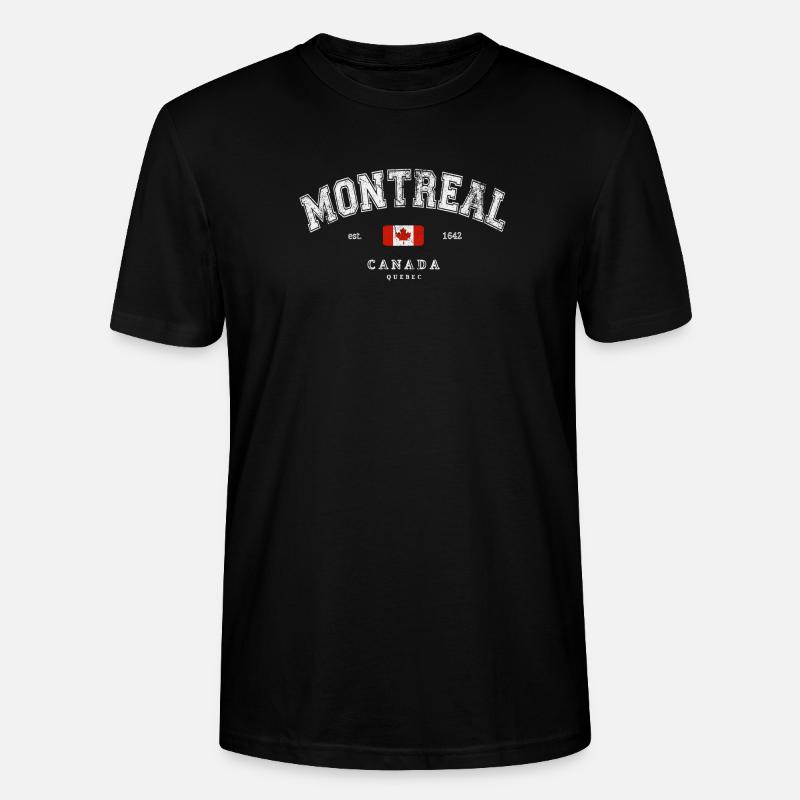 Montreal Canada - Stanley/Stella Unisex Bio-T-Shirt CRAFTER - Schwarz