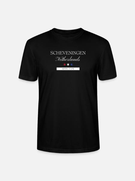 Scheveningen Niederlande Souvenir – Reise - Stanley/Stella Unisex Bio-T-Shirt CRAFTER - Schwarz