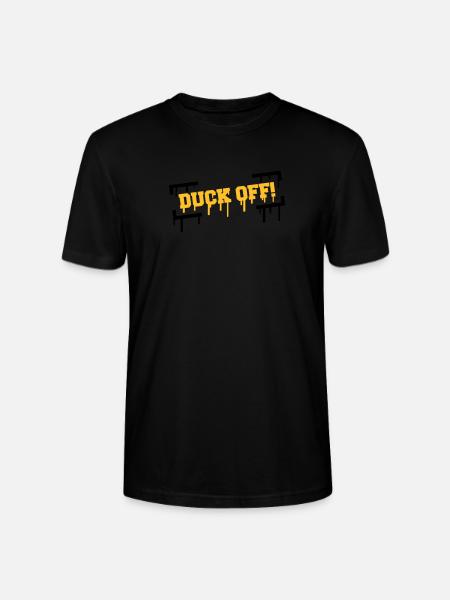 Duck Off Graffiti - Stanley/Stella CRAFTER Unisex Organic T-Shirt - black