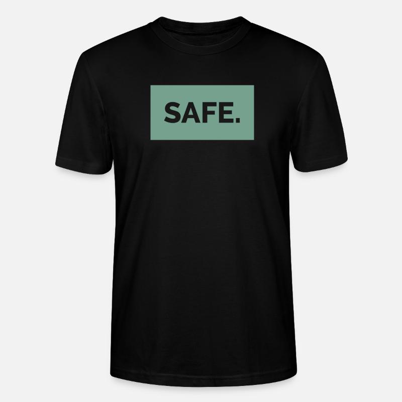 safe sicher absolut 100prozent geschenkidee - Stanley/Stella Unisex Bio-T-Shirt CRAFTER - Schwarz