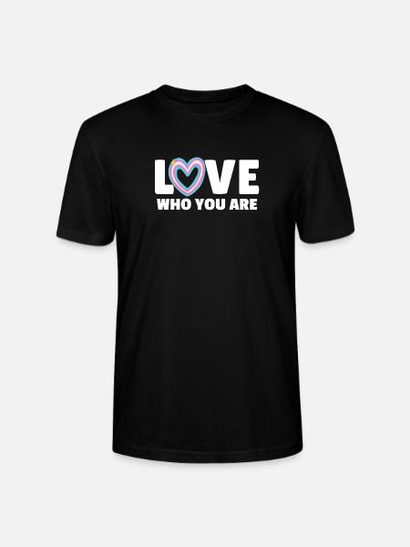 Transgender. Liebe, wer du bist - Stanley/Stella Unisex Bio-T-Shirt CRAFTER - Schwarz