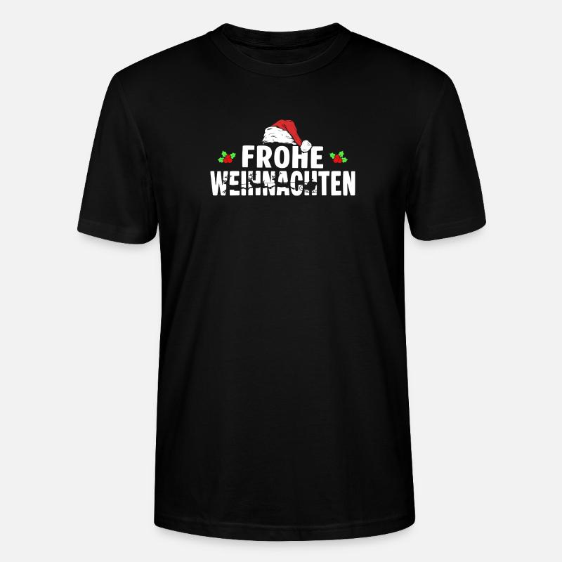 Frohe Weihnachten - Stanley/Stella Unisex Bio-T-Shirt CRAFTER - Schwarz