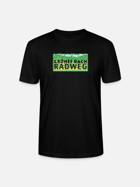 Grünes Dach Radweg - Stanley/Stella Unisex Bio-T-Shirt CRAFTER - Schwarz