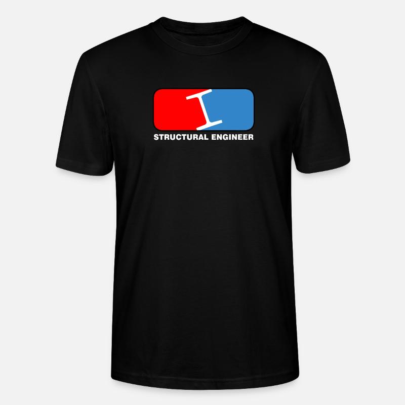 Structural Engineer League White Text - Stanley/Stella CRAFTER Unisex Organic T-Shirt - black