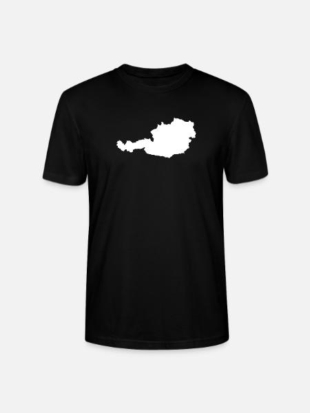 Austria Contour design on textiles - Stanley/Stella CRAFTER Unisex Organic T-Shirt - black