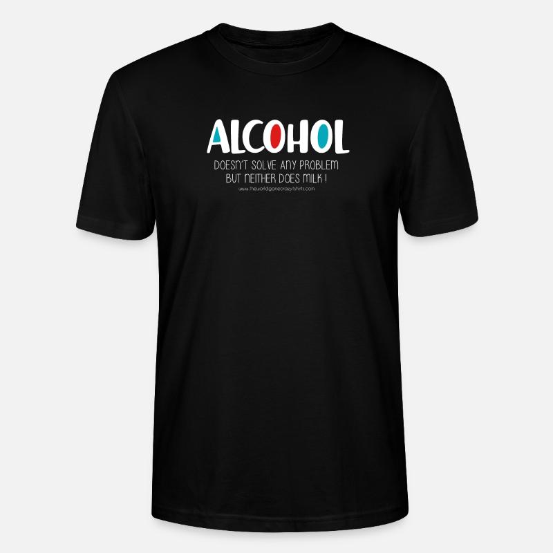 Alkohol (dunkel) - Stanley/Stella Unisex Bio-T-Shirt CRAFTER - Schwarz