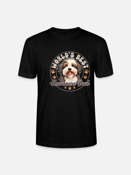 Havaneser Dog Havanese Dad - Stanley/Stella CRAFTER Unisex Organic T-Shirt - black