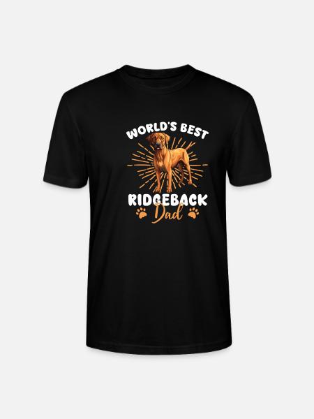 Rhodesian Ridgeback Groovy Ridgeback Dad - T-shirt bio CRAFTER Stanley Stella Unisexe - noir