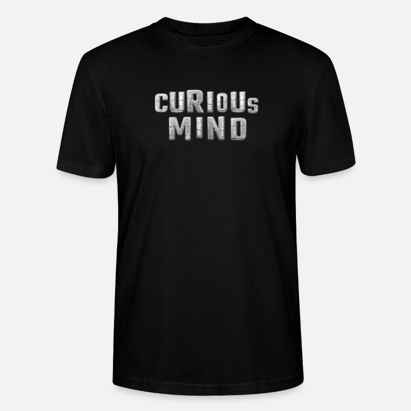 curious Mind metallic 3d - Stanley/Stella Unisex Bio-T-Shirt CRAFTER - Schwarz