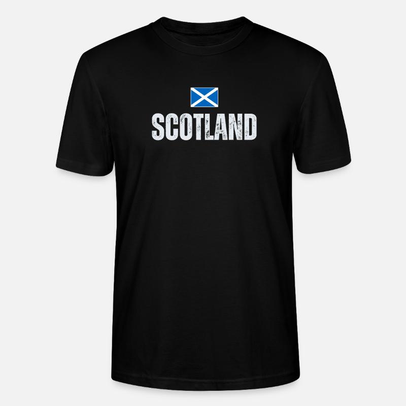 Drapeau de l’Écosse, patriote écossais - T-shirt bio CRAFTER Stanley Stella Unisexe - noir