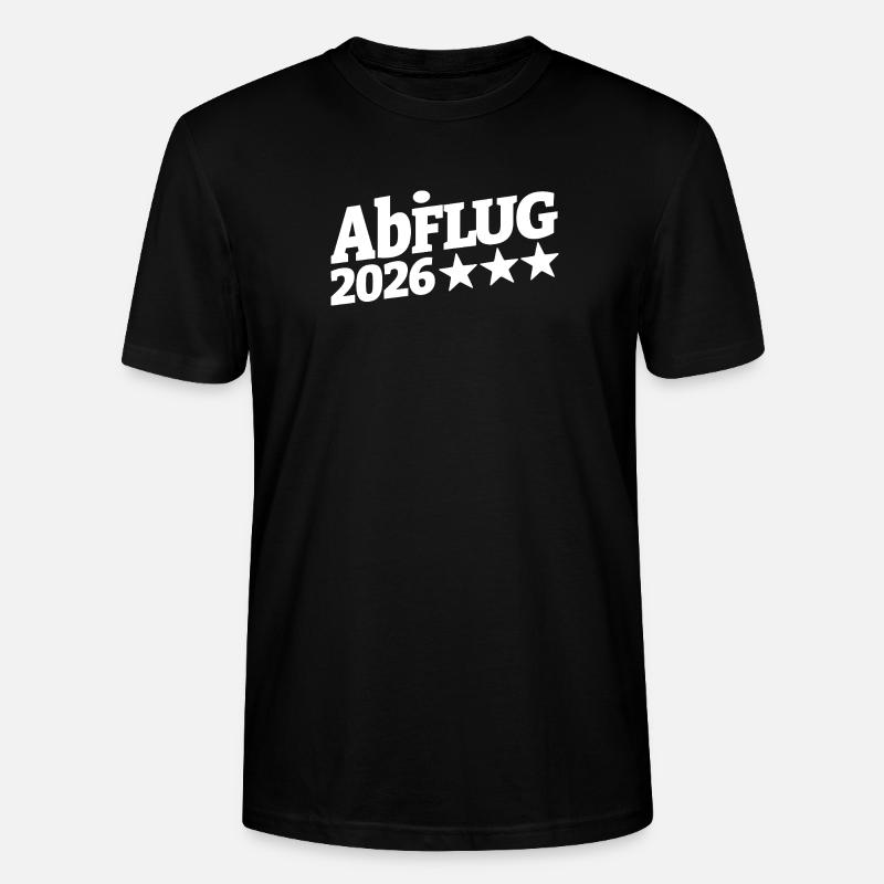 Abi Abflug 2026 Sternenpfad | Durchstarten - Stanley/Stella Unisex Bio-T-Shirt CRAFTER - Schwarz