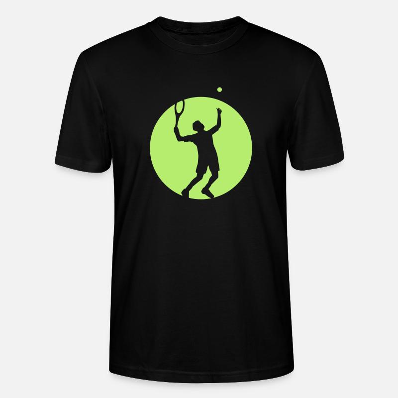tennis_01_a_1c - T-shirt bio CRAFTER Stanley Stella Unisexe - noir