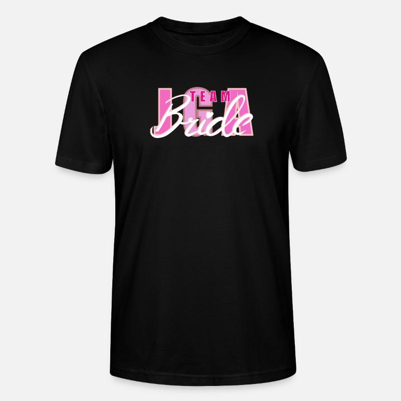Team Bride Herz Logo Design - Stanley/Stella Unisex Bio-T-Shirt CRAFTER - Schwarz