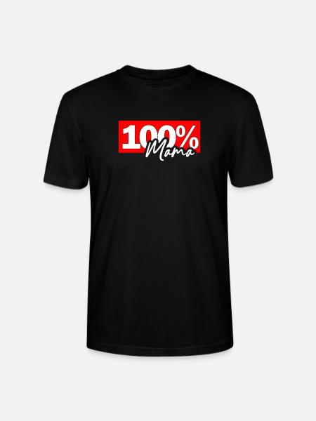 100% Mama Mutterschaft Pride - Stanley/Stella Unisex Bio-T-Shirt CRAFTER - Schwarz