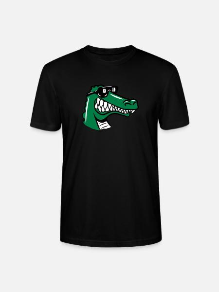 Crocodile fun funny - Stanley/Stella CRAFTER Unisex Organic T-Shirt - black