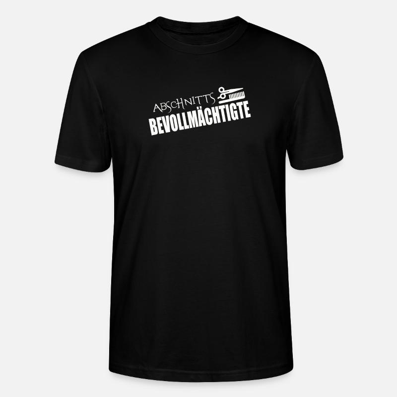 ABSCHNITTSBEVOLLMÄCHTIGTE - Stanley/Stella Unisex Bio-T-Shirt CRAFTER - Schwarz