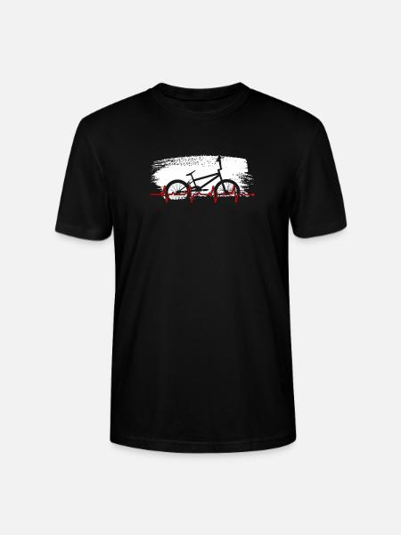 Vélo Heartbeat Vélo Graphique - T-shirt bio CRAFTER Stanley Stella Unisexe - noir