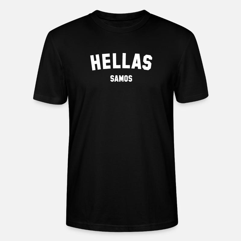 HELLAS SAMOS Grèce - T-shirt bio CRAFTER Stanley Stella Unisexe - noir