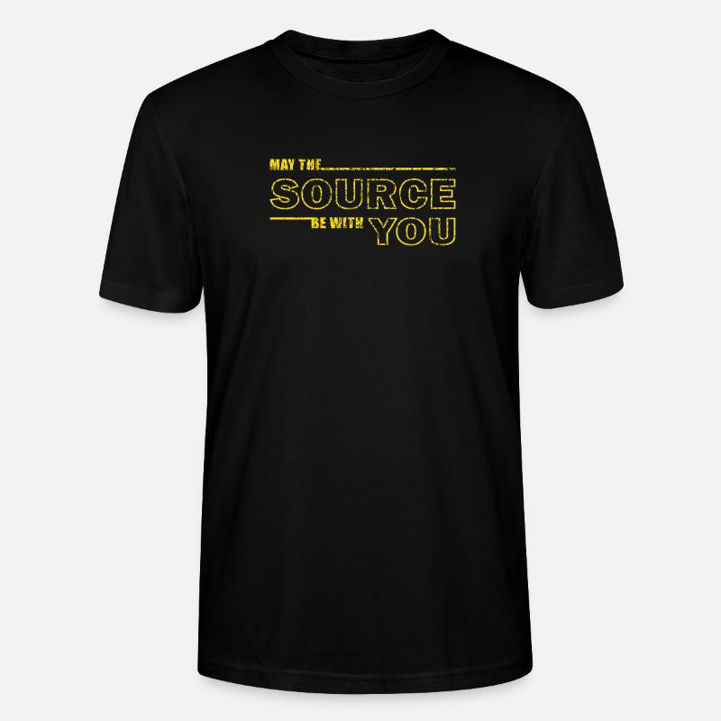Que la source soit avec vous – Geek Tee - T-shirt bio CRAFTER Stanley Stella Unisexe - noir