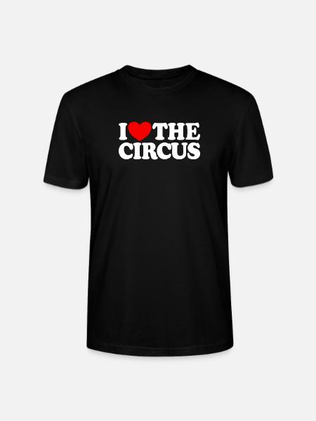 I love the circus - Stanley/Stella CRAFTER Unisex Organic T-Shirt - black