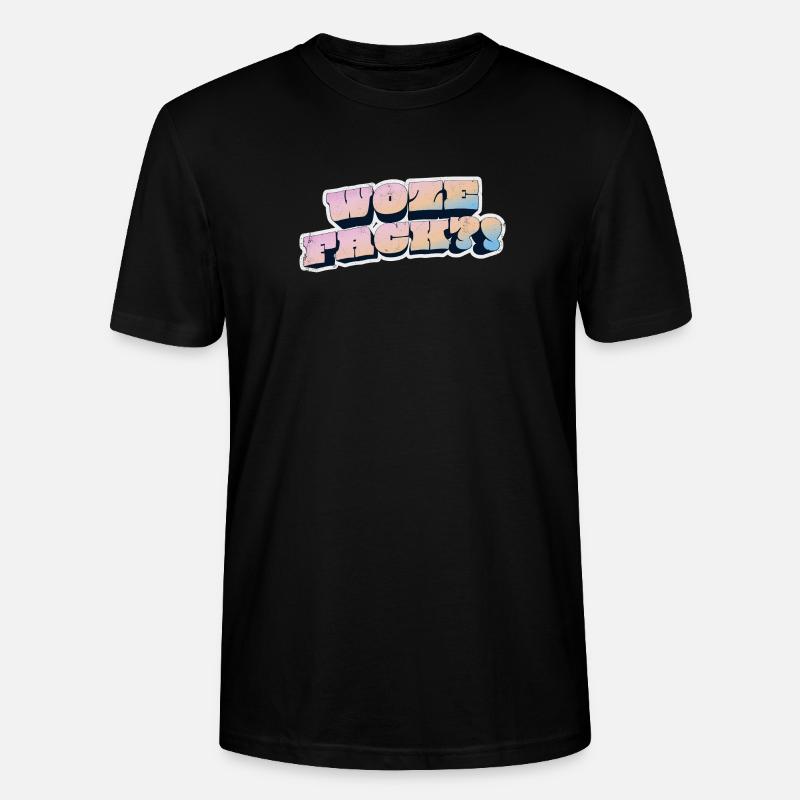Wow Face Pastell Graffiti Stil - Stanley/Stella Unisex Bio-T-Shirt CRAFTER - Schwarz