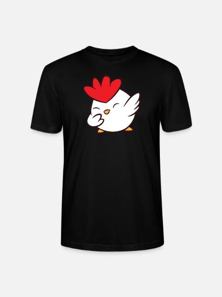Chicken - Dab, dabbing, dabbing, dancing - Stanley/Stella CRAFTER Unisex Organic T-Shirt - black