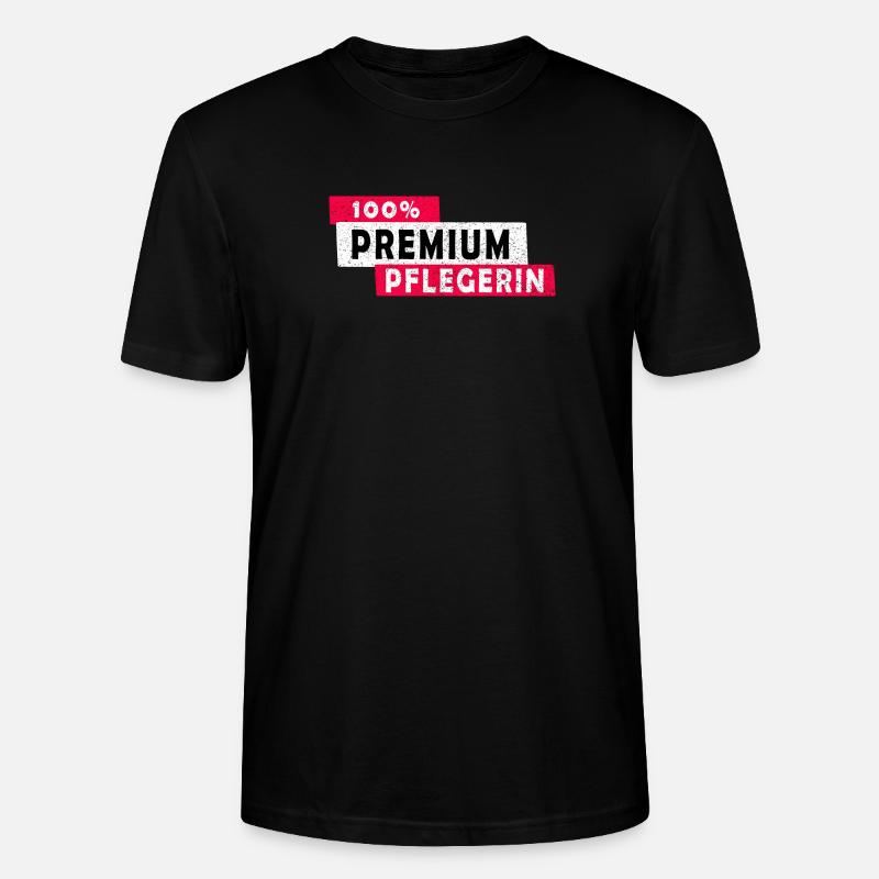 100% Premium Pflegerin Design / Geschenkidee - Stanley/Stella Unisex Bio-T-Shirt CRAFTER - Schwarz