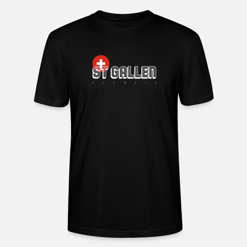 St. Gallen - Stanley/Stella Unisex Bio-T-Shirt CRAFTER - Schwarz