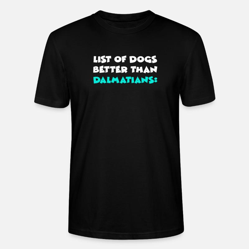 Dalmatian Dalmatiner - Stanley/Stella Unisex Bio-T-Shirt CRAFTER - Schwarz