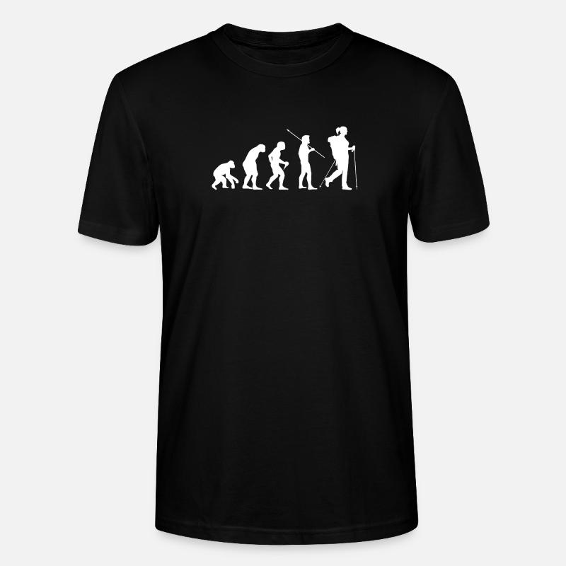 Randonneuse Evolution - T-shirt bio CRAFTER Stanley Stella Unisexe - noir