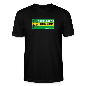 Garvey Burning Spear T-Shirt - T-shirt bio CRAFTER Stanley Stella Unisexe - noir - Devant - Alina (178cm) & Michal (187cm)