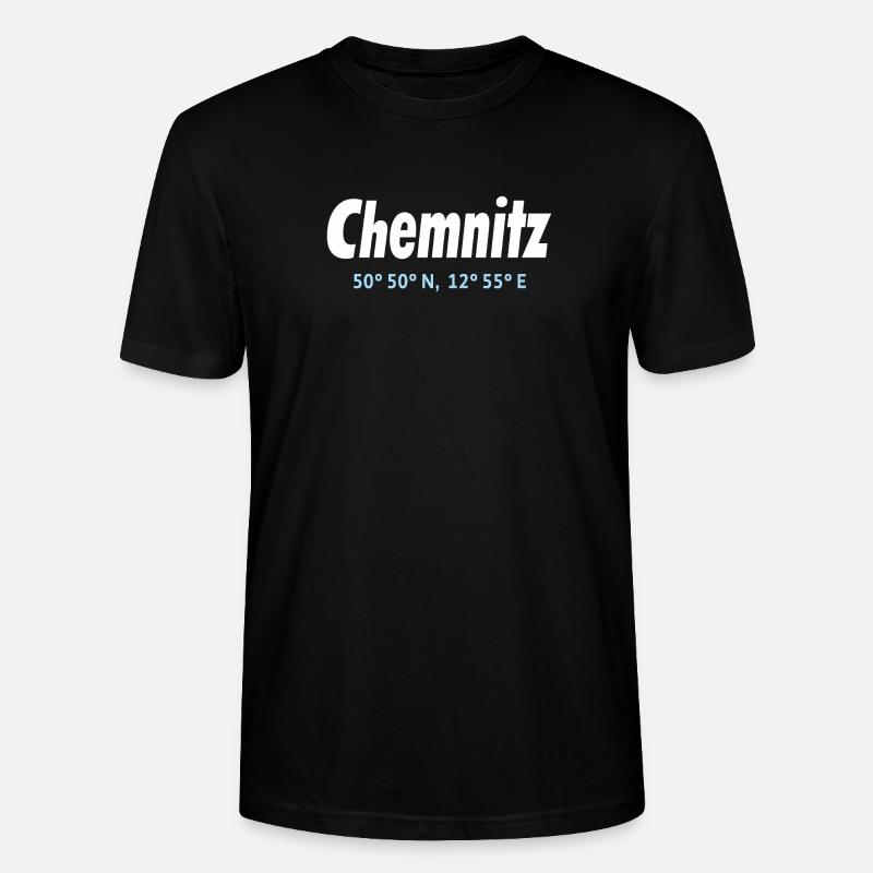 Chemnitz coordinates - Stanley/Stella CRAFTER Unisex Organic T-Shirt - black