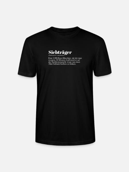 Siebträger Kaffee Spruch - Stanley/Stella Unisex Bio-T-Shirt CRAFTER - Schwarz