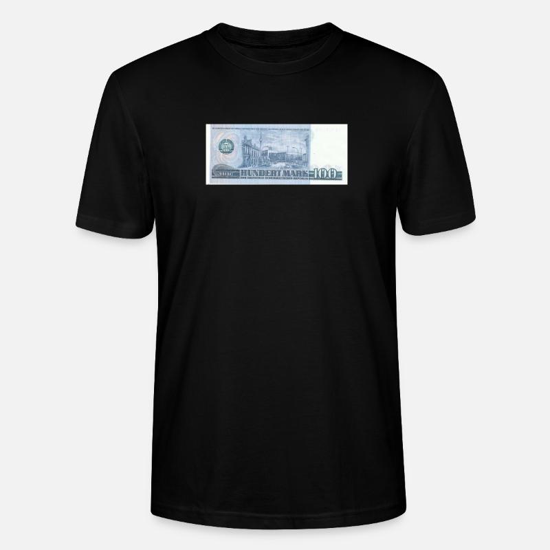 100 marks de la RDA - T-shirt bio CRAFTER Stanley Stella Unisexe - noir
