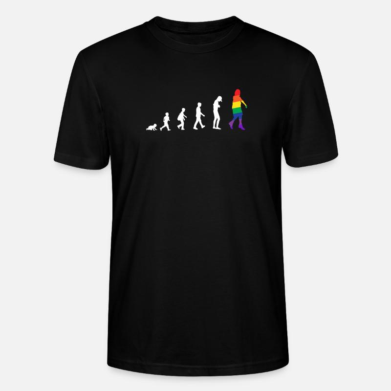 Évolution du bébé à transgenre / gay - T-shirt bio CRAFTER Stanley Stella Unisexe - noir