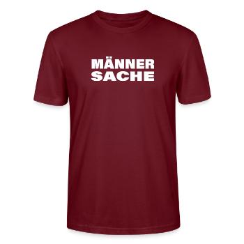 Entreprise pour hommes - T-shirt bio CRAFTER Stanley Stella Unisexe - bordeaux - Devant - Alina (178cm) & Michal (187cm)
