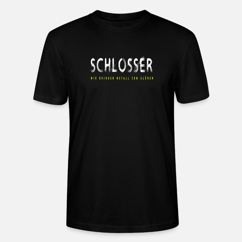 Schlosser Handwerker Design - Stanley/Stella Unisex Bio-T-Shirt CRAFTER - Schwarz