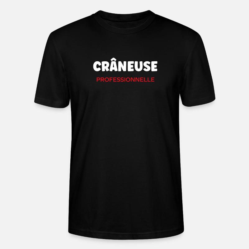 craneuse - T-shirt bio CRAFTER Stanley Stella Unisexe - noir
