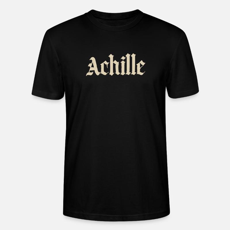 Achille Gothic script - Stanley/Stella CRAFTER Unisex Organic T-Shirt - black