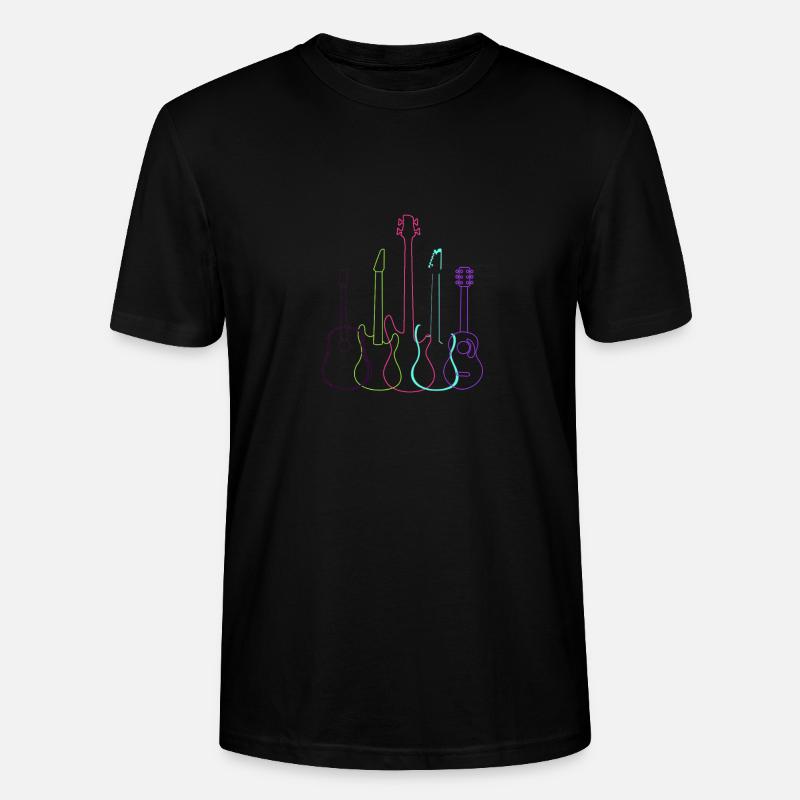 Gitarren - Stanley/Stella Unisex Bio-T-Shirt CRAFTER - Schwarz