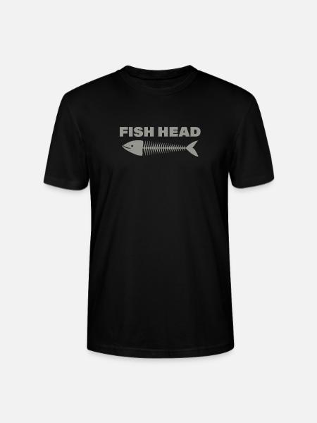 fish head - Stanley/Stella CRAFTER Unisex Organic T-Shirt - black