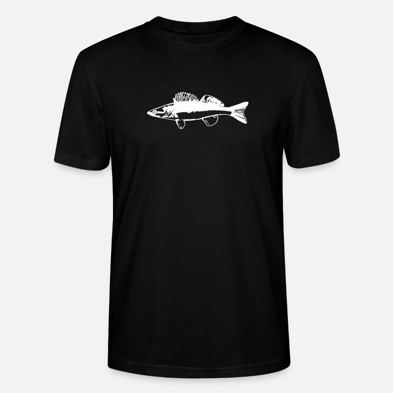 Fish with water movement - Stanley/Stella CRAFTER Unisex Organic T-Shirt - black