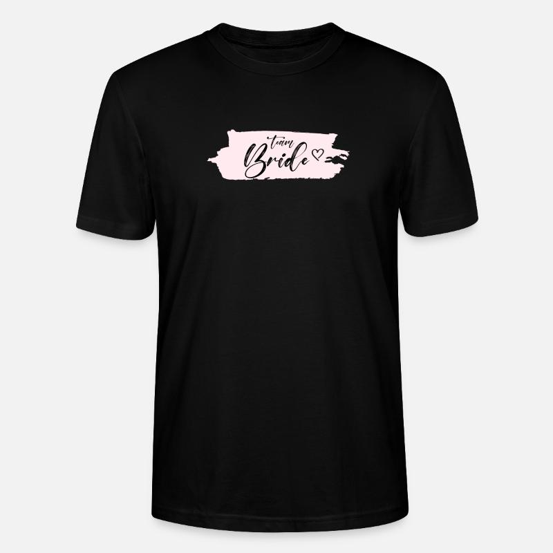 Bride -Team Bride! Personalisierbar - Stanley/Stella Unisex Bio-T-Shirt CRAFTER - Schwarz
