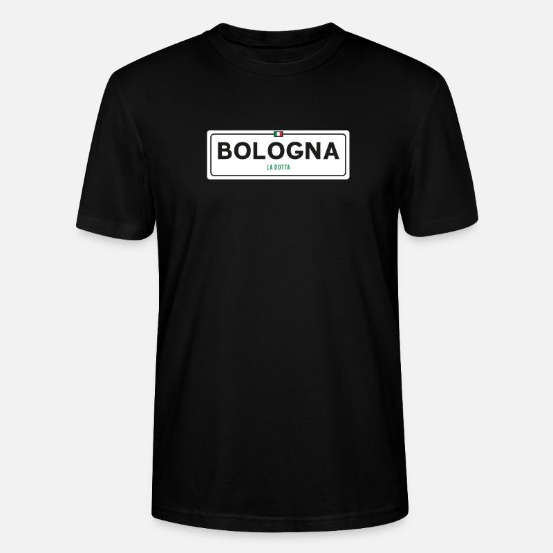 Panneau toponymique de Bologne - T-shirt bio CRAFTER Stanley Stella Unisexe - noir