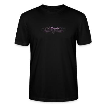 Alessia - Stanley/Stella Unisex Bio-T-Shirt CRAFTER - Schwarz - Vorne - Alina (178cm) & Michal (187cm)