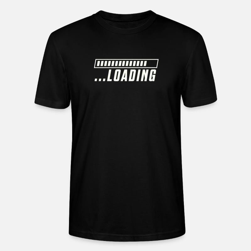 Loading Bar Loading Progress - Stanley/Stella CRAFTER Unisex Organic T-Shirt - black