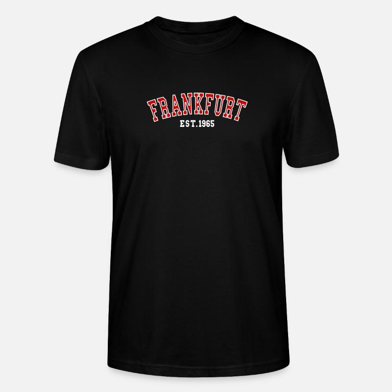 Frankfurt Est.1965 - Stanley/Stella Unisex Bio-T-Shirt CRAFTER - Schwarz